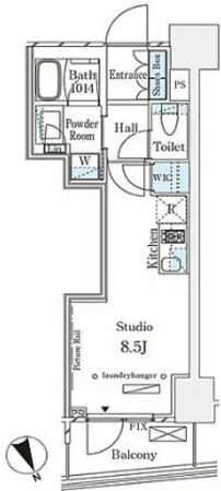 表参道駅 徒歩12分 3階の物件間取画像